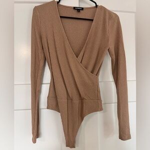 Crossover v-neck express bodysuit size xs